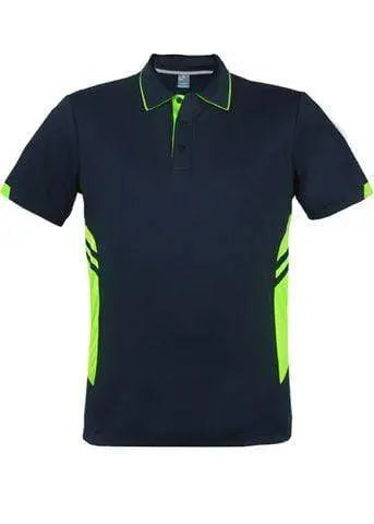 Aussie Pacific Tasman Men's Polo Shirt 1311 Casual Wear Aussie Pacific Navy/Neon Green S